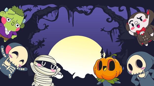 Halloweenowa Tło Wektoru Ilustracja