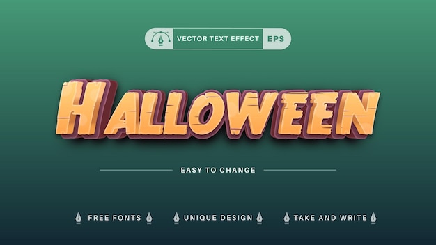 Halloweenowe Efekty Tekstowe Do Edycji Tekstur, Style Czcionek