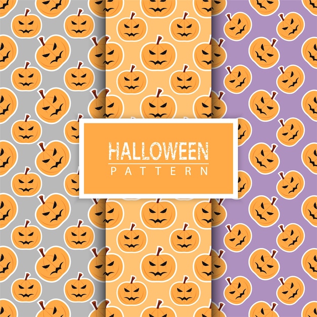 Halloweenowy bezszwowy wzór.