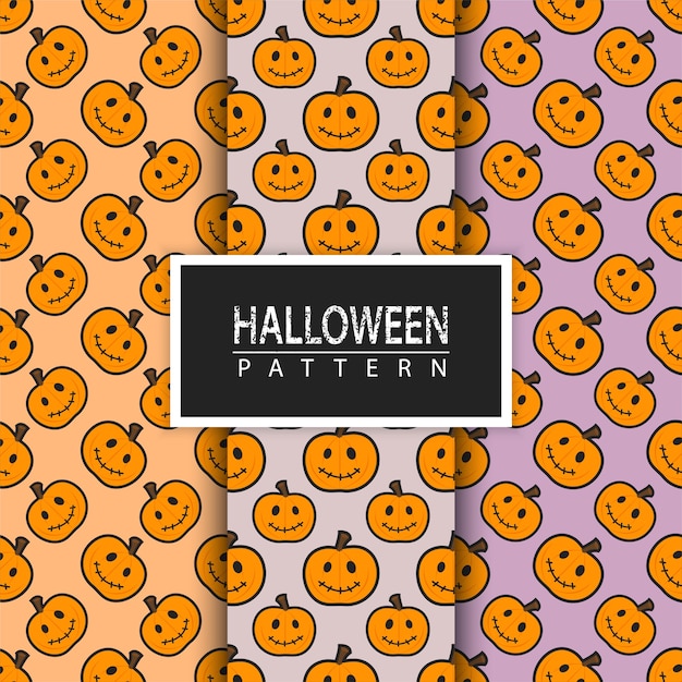 Halloweenowy bezszwowy wzór.