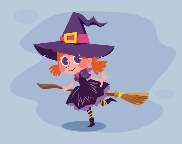 Halloweenowy cukierek albo psikus z kostiumami postaci z kreskówek