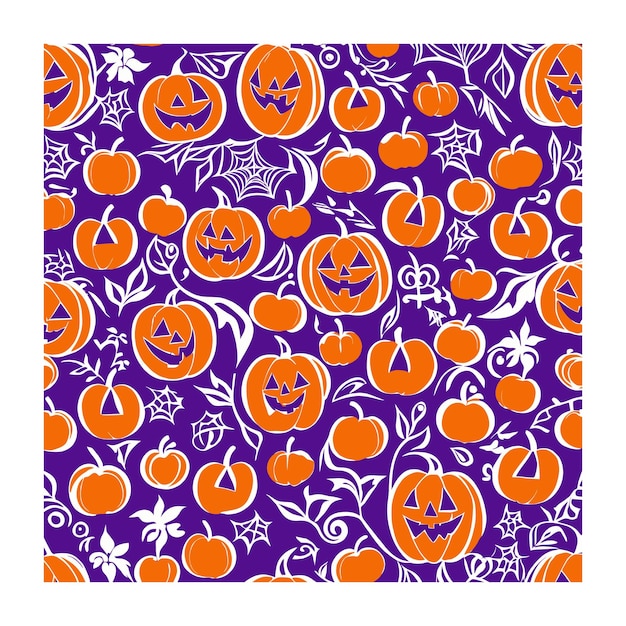 Halloweenowy ładny wzór tekstylny dla przedszkola