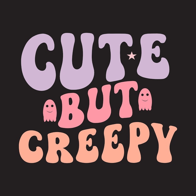 Halloweenowy projekt retro svg