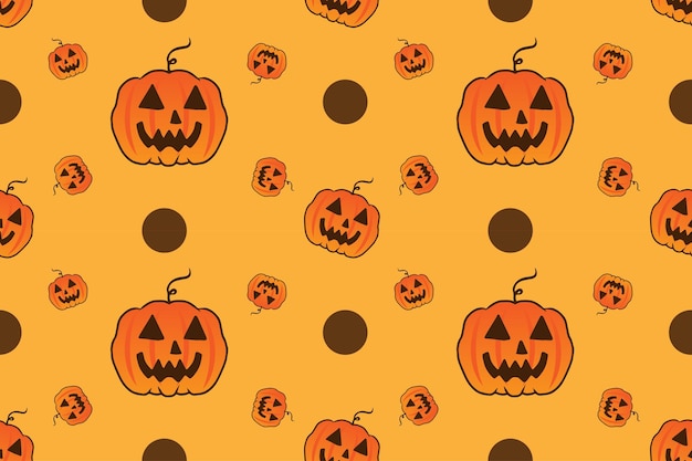 Halloweenowy tematu bezszwowy wzór
