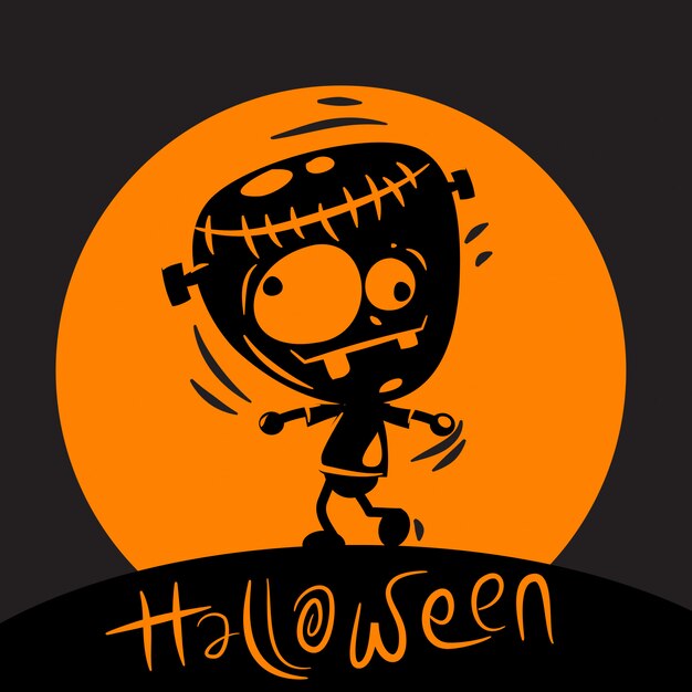 Halloweenowy tło projekt