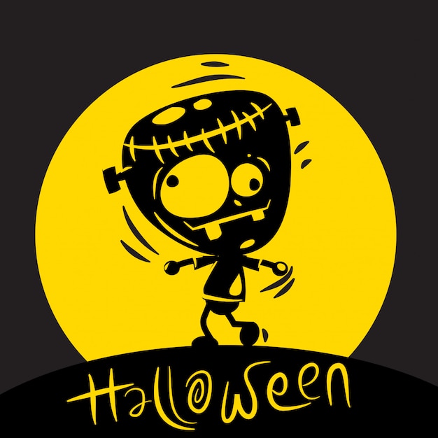 Halloweenowy tło projekt