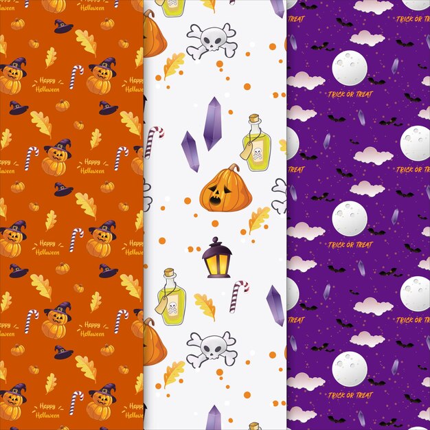 Halloweenowy wzór patern
