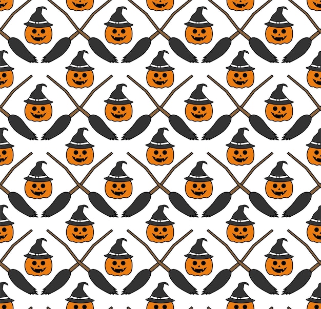 Plik wektorowy halloweenowy wzór pomarańczowoczarnego tła wektor