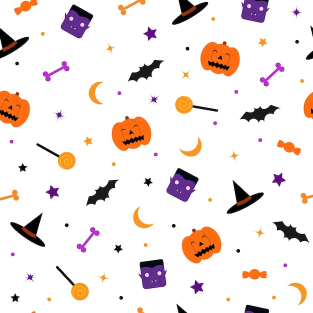 Plik wektorowy halloweenowy wzór