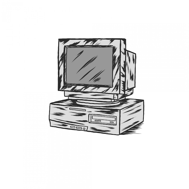 Handdrawing Vintage ilustracji grawerowanie komputerowe