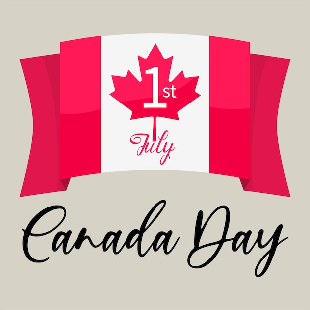 Happy Canada Day Kanada Day Holiday Banner Design