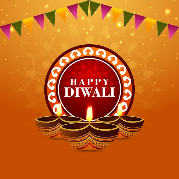 Happy Diwali Celebration Banner