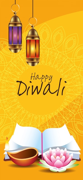 Happy Diwali Indian Celebration Design