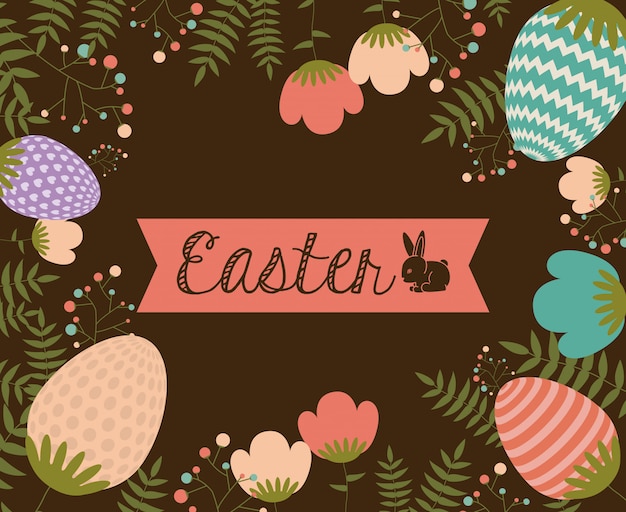 Happy Easter Card Design