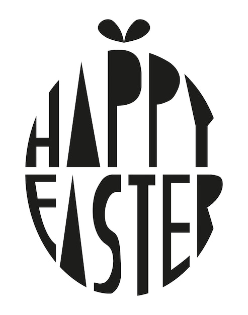 Happy Easter Handlettering Ilustracji Wektorowych