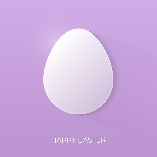 Happy Easter Kartkę Z życzeniami Plakat Transparent Szablon Karta Wektor Z Minimalistycznym Stylem Pisanka