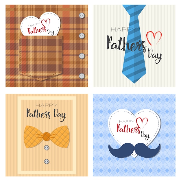 Happy Family Day Family Day, Retro Greeting Card Collection