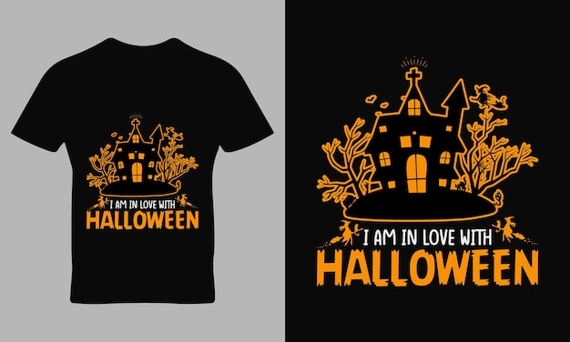 Happy Halloween Cytat Typografii T-shirt Szablon Wektor Projektu