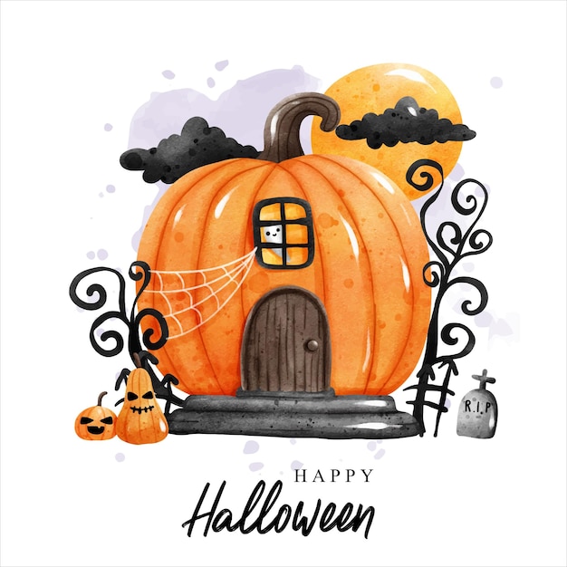 Happy Halloween Halloween Dekoracji Ilustracji Wektorowych