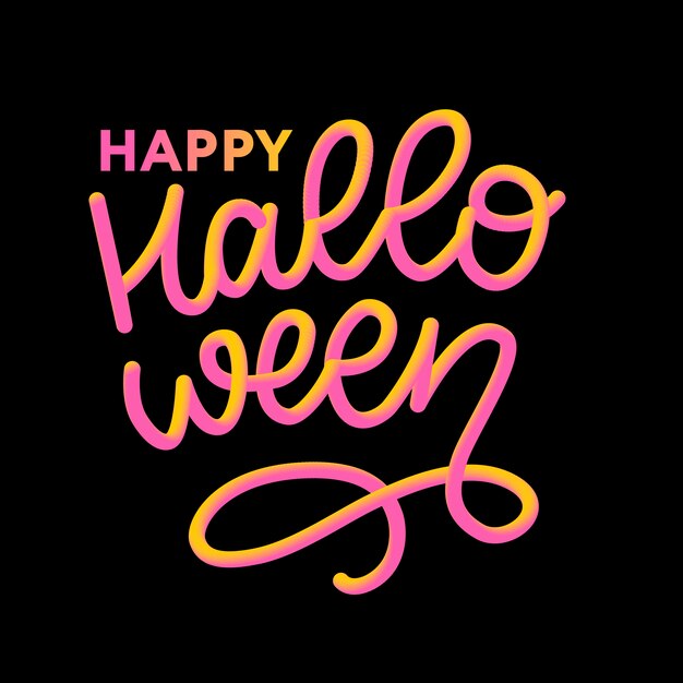 Happy Halloween Napis Kaligrafii