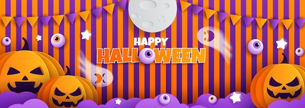 Happy Halloween Papercut Style