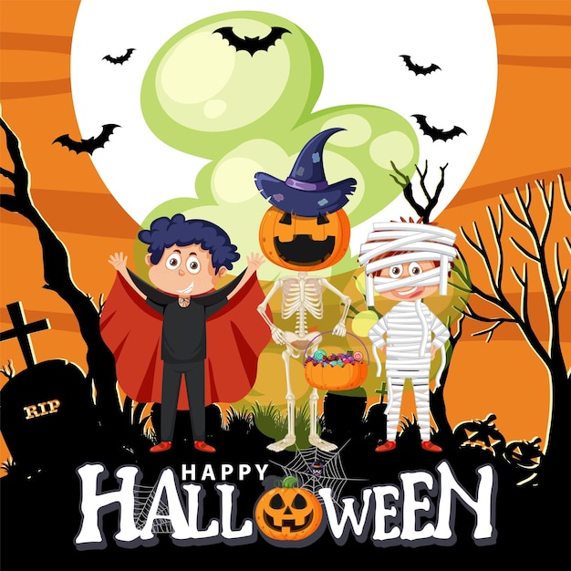 Happy Halloween Plakat Szablon