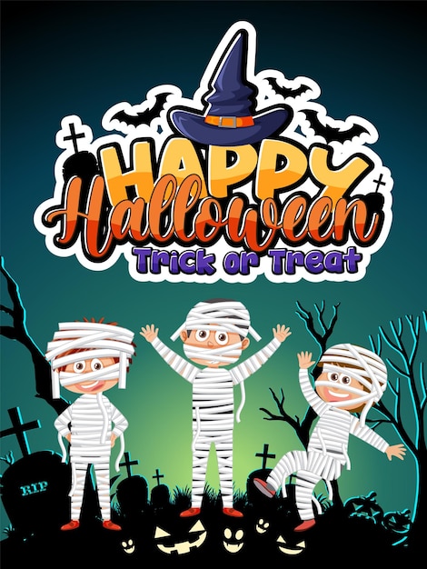 Happy Halloween Plakat Szablon