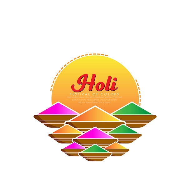 HAPPY HOLI-ABSTRAKCYJNA ILUSTRACJA HOLI.