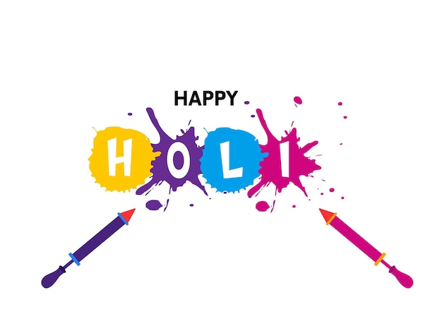 Happy Holi Festival of Colors Indian Festival Celebration Vector ilustracje