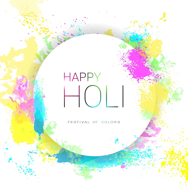 Happy Holi Religijne Indie Wakacje Tradycyjne święto Greeting Card