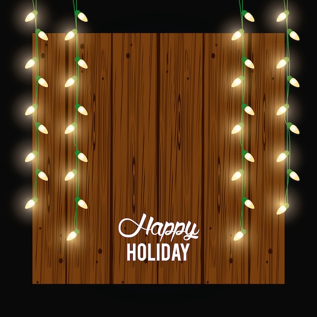 Happy Holiday Card And Decoration