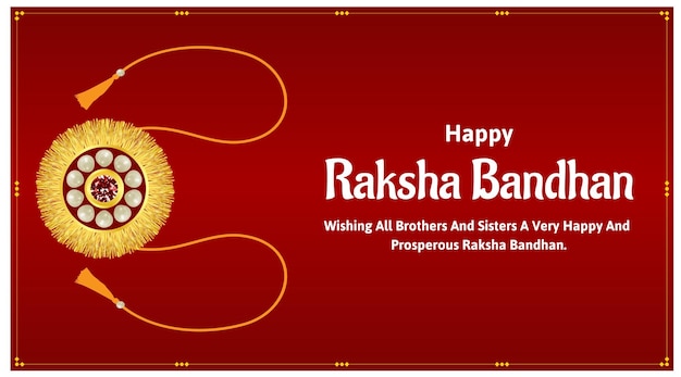 Plik wektorowy happy raksha bandhan indian hindu festival celebracja ilustracje wektorowe z kreatywnym tłem