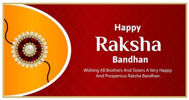 Plik wektorowy happy raksha bandhan indian hindu festival celebracja ilustracje wektorowe z kreatywnym tłem