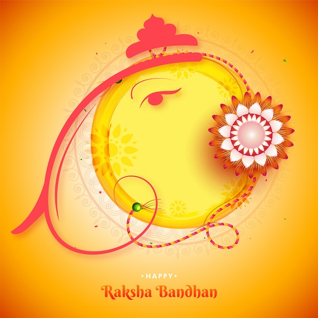 Happy Raksha Bandhan Projekt Karty Z Pozdrowieniami.