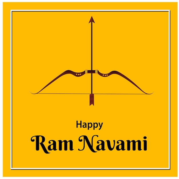 Plik wektorowy happy ram navami indian hindu festival vector design