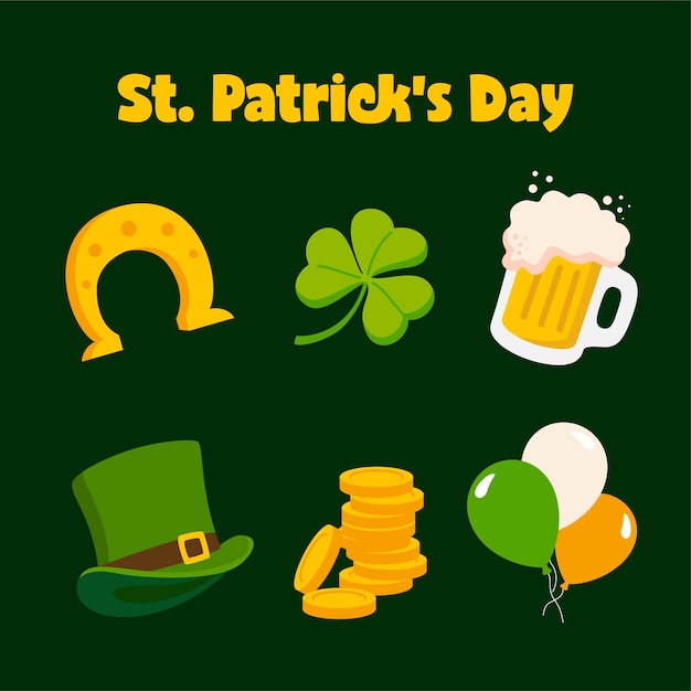 Happy Saint Patrick's Day Vector Post Ilustracja