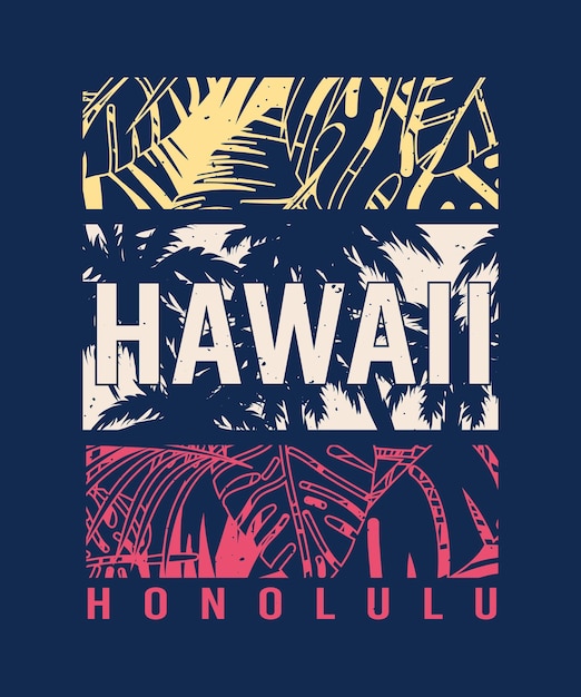 Hawaje Honolulu Tropikalne Tło