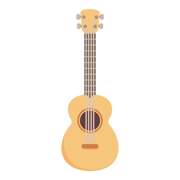 Plik wektorowy hawajski ukulele ikona kreskówka wektor gitara hawajska ukulele akustyczne