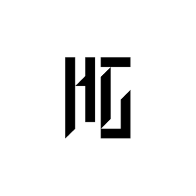 Hc monogram logo projekt list tekst nazwa symbol monochromatyczne logotyp alfabet znak proste logo