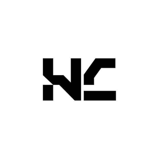 Hc monogram logo projekt list tekst nazwa symbol monochromatyczne logotyp alfabet znak proste logo