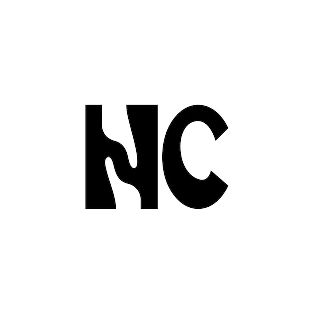 Hc monogram logo projekt list tekst nazwa symbol monochromatyczne logotyp alfabet znak proste logo