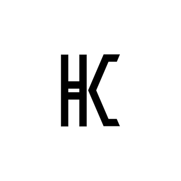 Hc monogram logo projekt list tekst nazwa symbol monochromatyczne logotyp alfabet znak proste logo