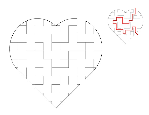 Heart Maze gra logiczna z labiryntami Gra labiryntowa Labirynt z odpowiedziami