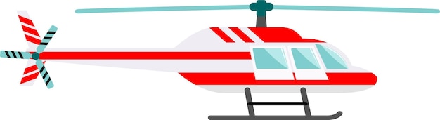 Plik wektorowy helikopter ikona w płaski wektor ilustracji