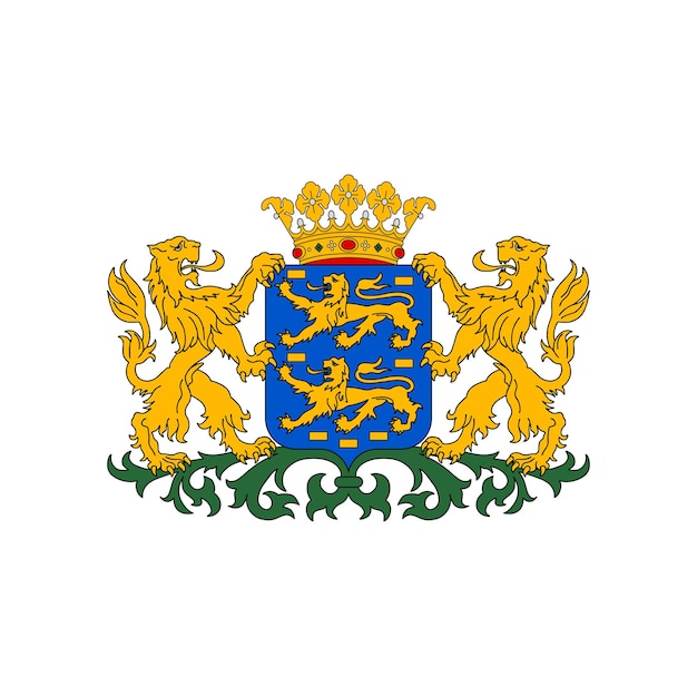 Plik wektorowy herb holandii godło heraldyki friesland