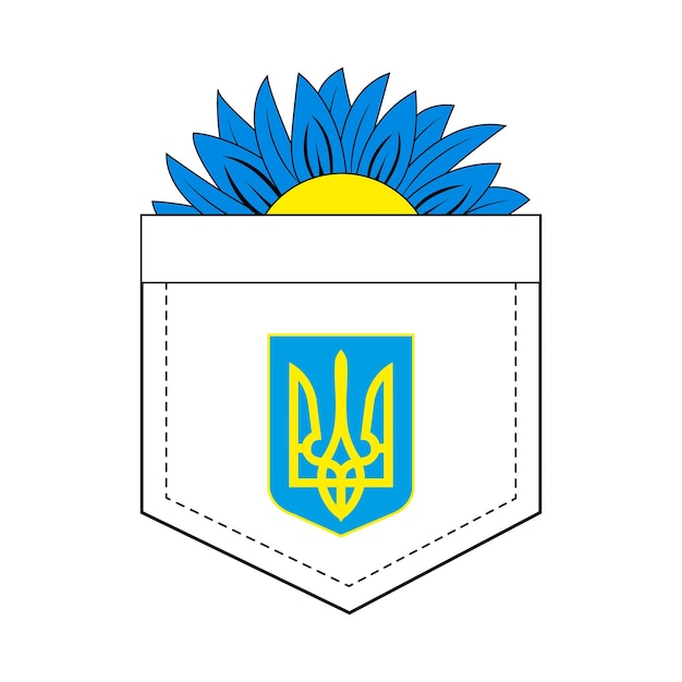 Herb Ukraina Kieszeń Ukraiński Słonecznik