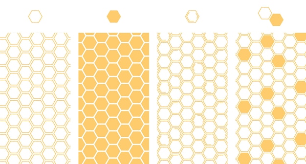 Plik wektorowy hexagon bezszwowy wzór rysunek linii abstrakcyjnej bezszwowy teksturę z