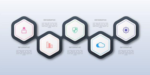 Hexagon Business Infographic