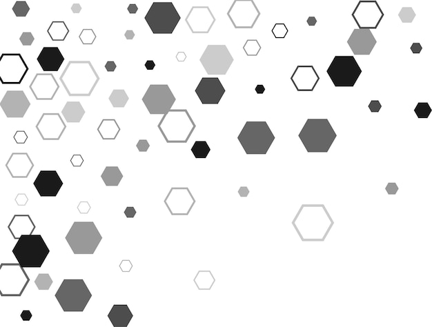 Hexagon hexagonal raster mosaic znak komórki lub ikona Gradacja