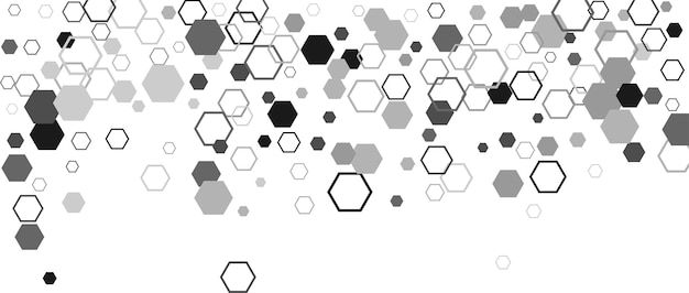 Hexagon hexagonal raster mosaic znak komórki lub ikona Gradacja